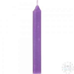 Mini chandelles 4"hx0.5"violet