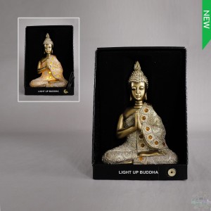 Bouddha avec lumière 8x4x11