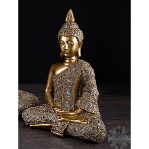 Bouddha assis or 8x4x11