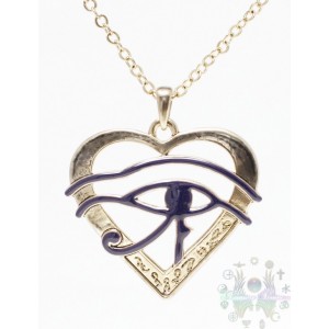 Collier coeur  oeil d'horus